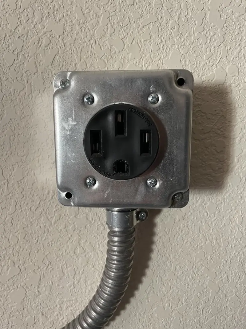 NEMA 14-50 outlet installed for Smart Home Electrical in Battlefield